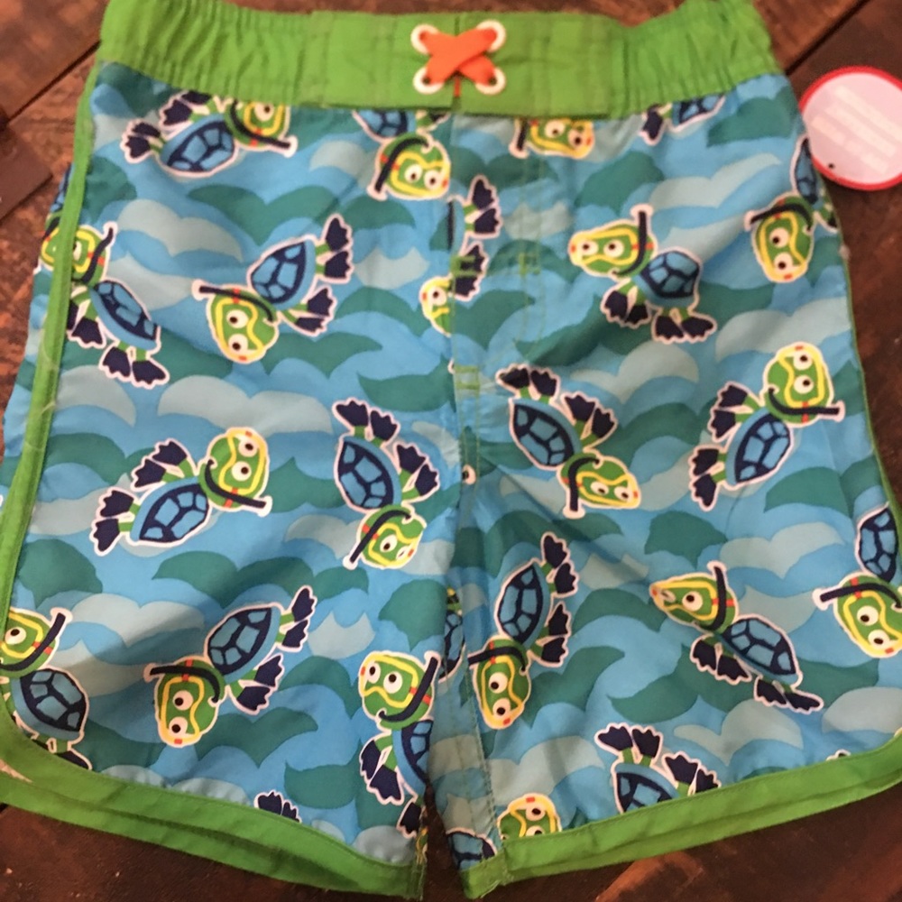 🏝NWT-Boys Turtle Swim Trunks (3T)